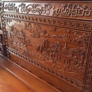 Bộ Tứ Trụ 6 món đục sơn thủy